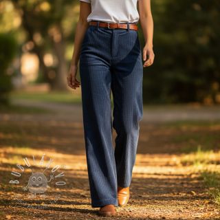 Menčester 6W WASHED STRETCH marine