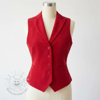 Menčester 6W WASHED STRETCH red