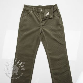 Menčester 6W WASHED STRETCH camo green