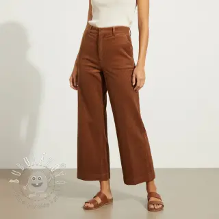 Menčester 6W WASHED STRETCH nutbrown