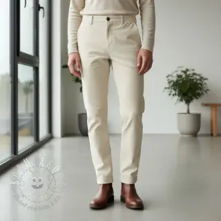 Menčester 6W WASHED STRETCH off white