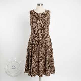 Menčester STRETCH Little Leopard sand