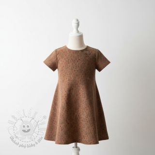 Menčester STRETCH Little foxes taupe