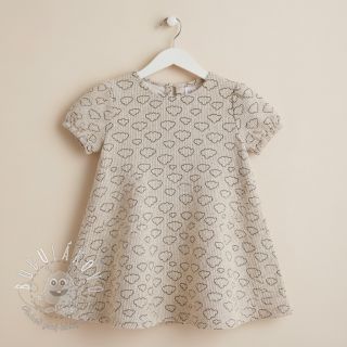 Menčester STRETCH Little clouds light sand