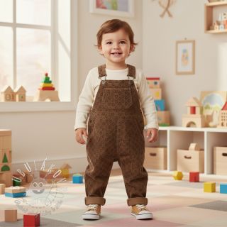 Menčester STRETCH Little love taupe