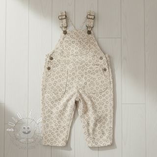 Menčester STRETCH Little love light sand