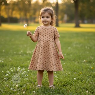 Menčester STRETCH Little cherry sand