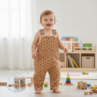 Menčester STRETCH Little cherry sand