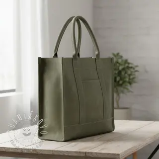 CANVAS STONEWASHED army green