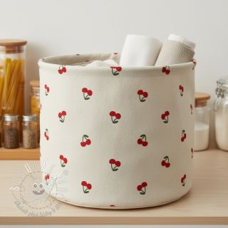 Dekoračná látka Linenlook Cherries natural