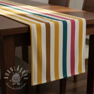 Dekoračná látka Stripes multicolour design B