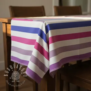 Dekoračná látka Stripes multicolour design A