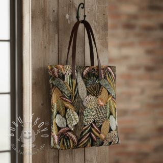 Dekoračná látka jacquard Egypte noir