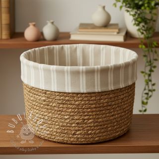 Dekoračná látka jacquard LINEN LOOK Etretat lin