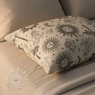 Dekoračná látka jacquard Pygmalion ecru noir