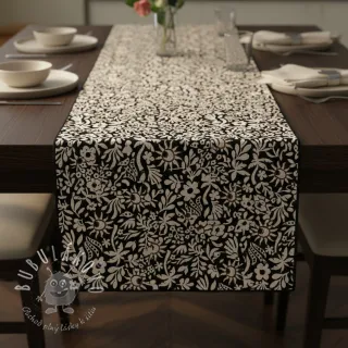Dekoračná látka jacquard Sunlight noir