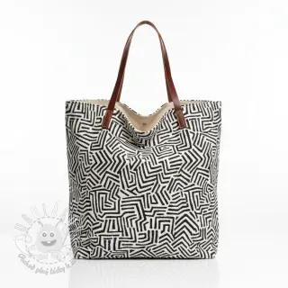 Dekoračná látka jacquard Mesopotamie allover graphite