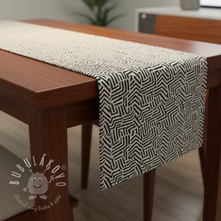 Dekoračná látka jacquard Mesopotamie allover graphite