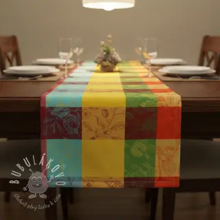Dekoračná látka FRENCH TABLE CLOTH JACQUARD Cabosse allover summer