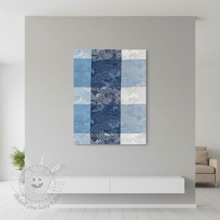 Dekoračná látka FRENCH TABLE CLOTH JACQUARD Niwa allover indigo