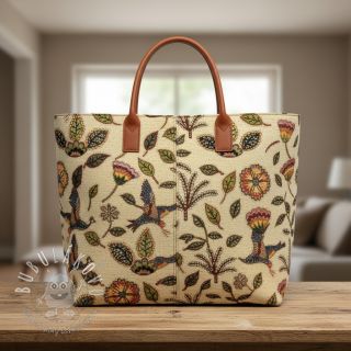 Dekoračná látka GOBELIN PREMIUM Primal Birdscape Art design B