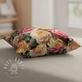 Dekoračná látka VELVET Romantic Rose Charm