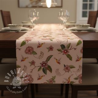 Dekoračná látka Floral Kolibri Art digital print