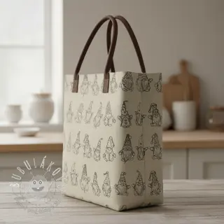 Dekoračná látka Linenlook premium Tomte Jolly Line