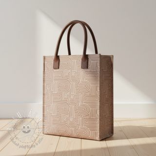 Dekoračná látka Linenlook premium Curve Maze Line