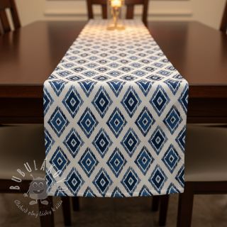 Dekoračná látka premium Rhombus navy