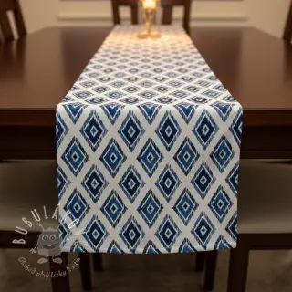 Dekoračná látka premium Rhombus navy