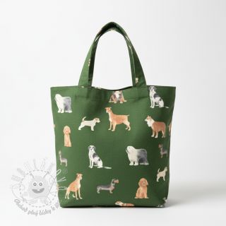 Dekoračná látka premium Dog Breed Mix