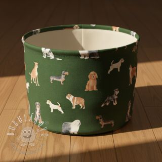 Dekoračná látka premium Dog Breed Mix