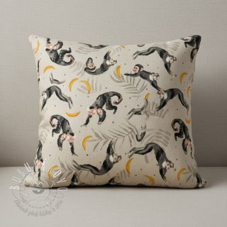 Dekoračná látka Linenlook Monkey Bananas