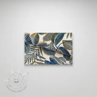 Dekoračná látka jacquard Cacao allover bleu