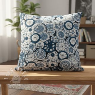 Dekoračná látka jacquard Kusmi bleu