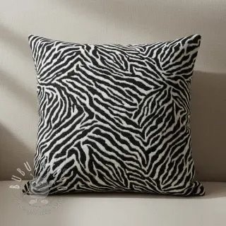 Dekoračná látka jacquard Tanzanie noir blanc