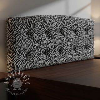 Dekoračná látka jacquard Tanzanie noir blanc