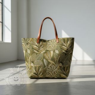 Dekoračná látka jacquard Legende kaki