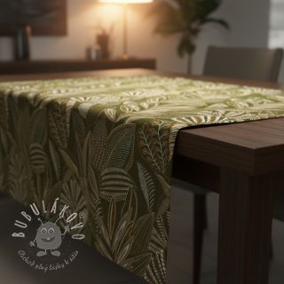 Dekoračná látka jacquard Legende kaki