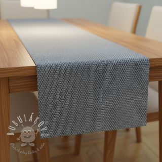 Dekoračná látka DOBBY Coloured Dot navy blue