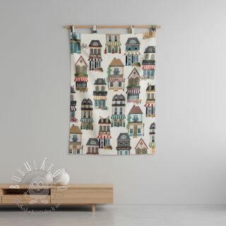 Dekoračná látka premium Shop Boutique City digital print