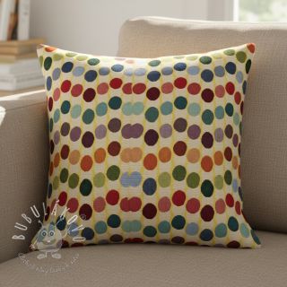 Dekoračná látka GOBELIN PREMIUM Graphic Dots Wave