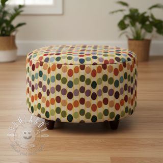 Dekoračná látka GOBELIN PREMIUM Graphic Dots Wave