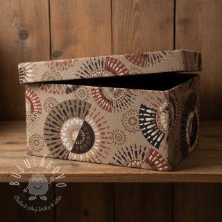 Dekoračná látka jacquard Mandala Circle Sun