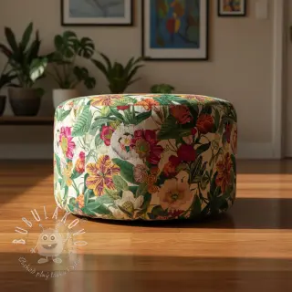 Dekoračná látka Linenlook Flashy Floral Party digital print