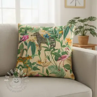 Dekoračná látka premium Tropical Jungle Dream digital print