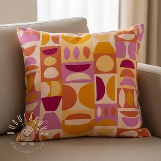 Dekoračná látka premium Abstract Form Block digital print