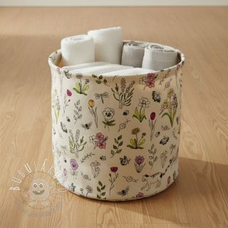 Dekoračná látka Linenlook Spring Doodle Time