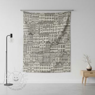 Dekoračná látka Linenlook Townhouse Fine Line